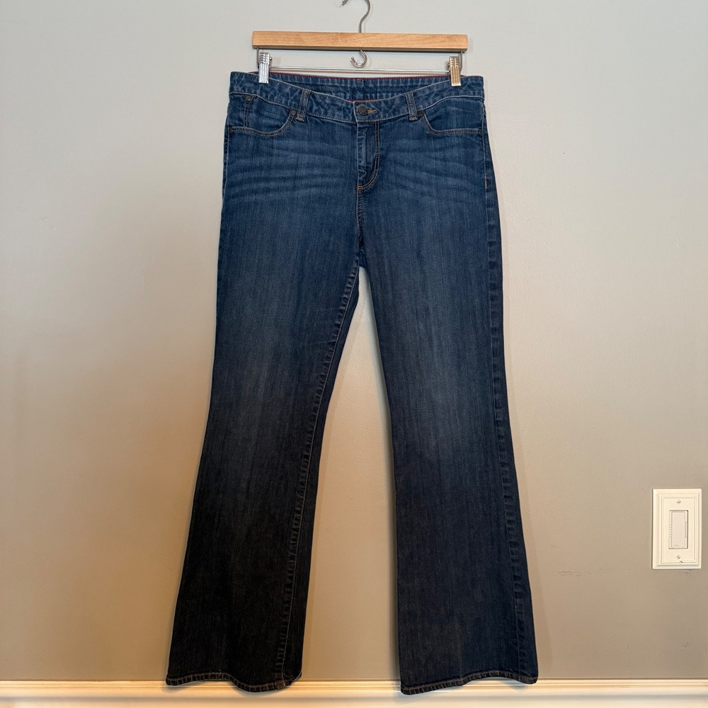 Talbots Jeans Women's Bootcut Dark Wash Denim Pants Size 12‎ Medium